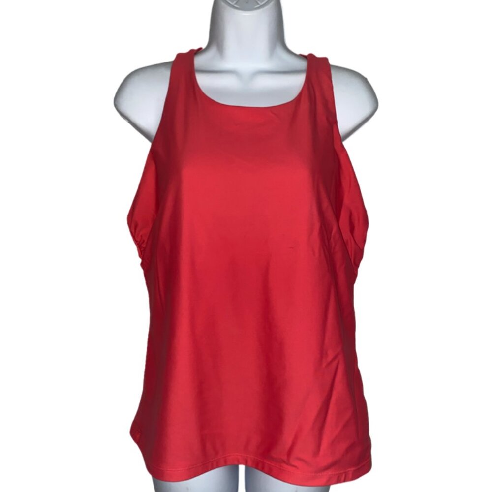 Sz.XL*Laguna*Coral-Colored Workout Top w/ Shelf Bra